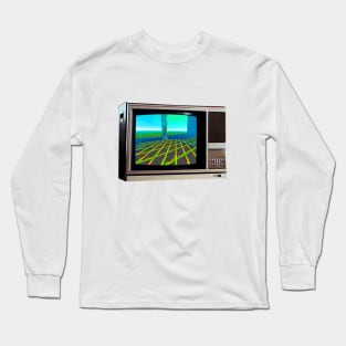 TV SET / PIXEL GRID #3 Long Sleeve T-Shirt